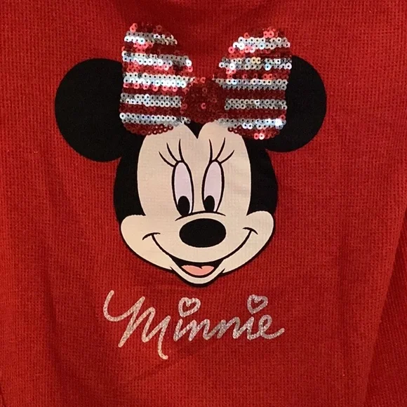 🆕️ Mickey Mouse long sleeve ribbed tee shirt top, Size XL, NWOT - Picture 2 of 4